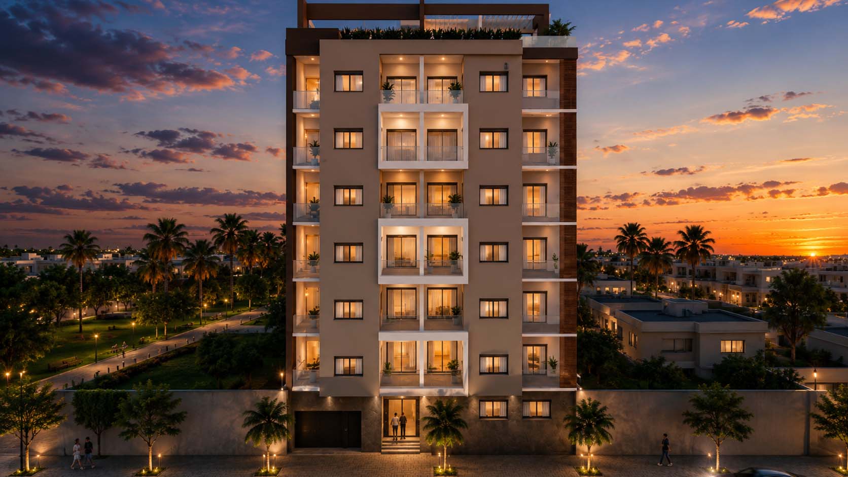 Résidence moderne à Aïn El Turk réalisée par SARL Building, proposant des appartements haut standing dans un cadre de vie privilégié près du littoral.